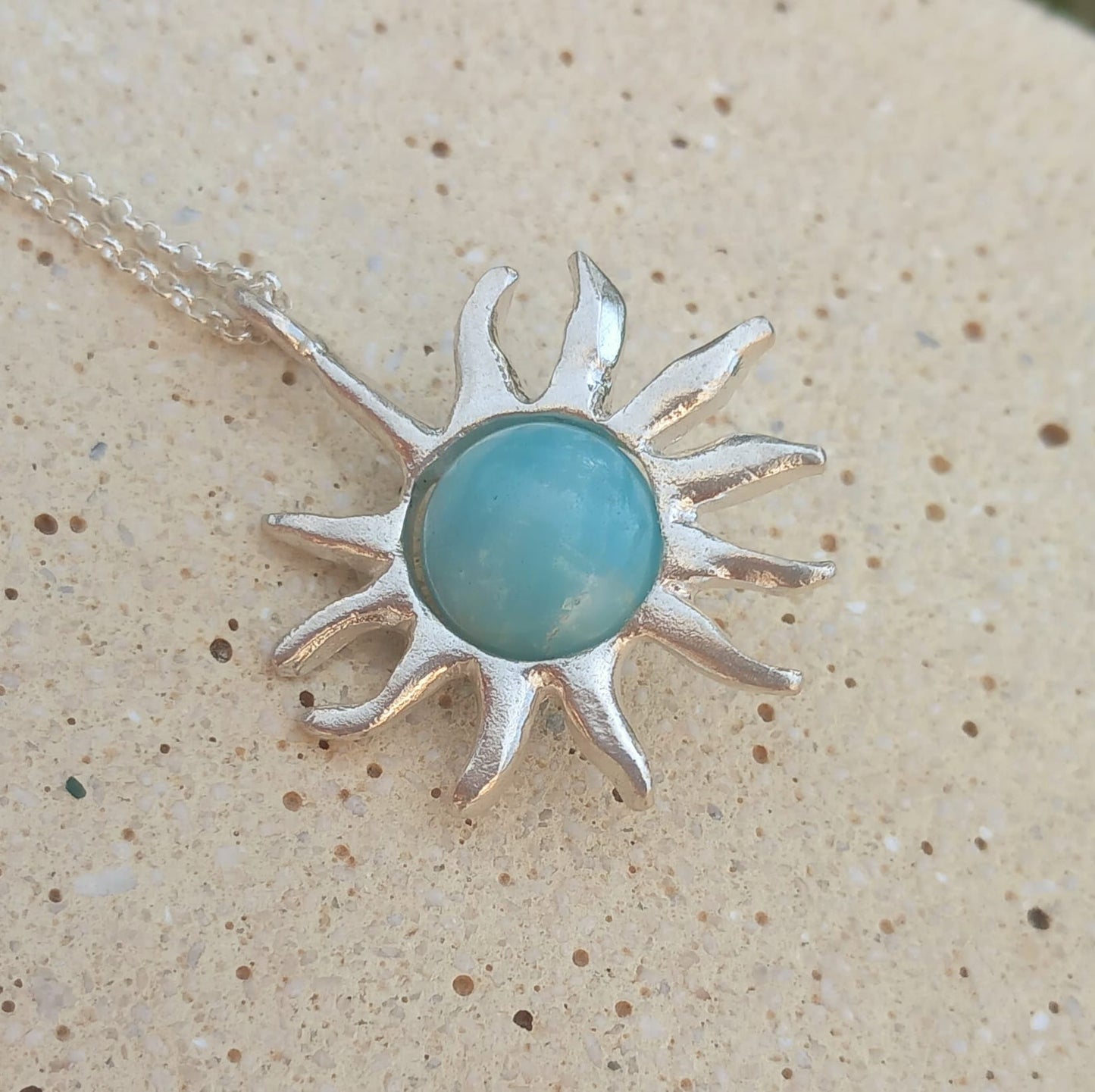 Nucleo (argento e amazzonite)