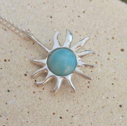 Nucleo (argento e amazzonite)